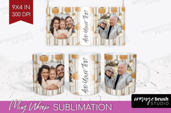 Pumpkun Photo Mug Wrap PNG - Fall Picture Frame Mug Product Image 1
