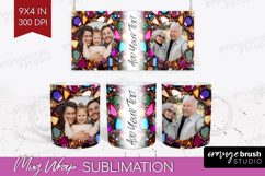 Gem Texture Photo Mug Wrap PNG - Gemstone Picture Frame Mug Product Image 1