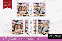 Halloween Photo Mug Wrap PNG - Spooky Picture Frame Mug Product Image 1