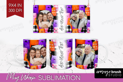 Halloween Photo Mug Wrap PNG - Spooky Picture Frame Mug Product Image 1
