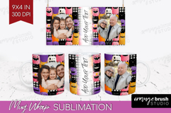 Halloween Photo Mug Wrap PNG - Spooky Picture Frame Mug Product Image 1