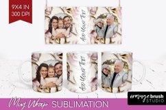 Rose Photo Mug Wrap PNG - Floral Picture Frame Mug Product Image 1