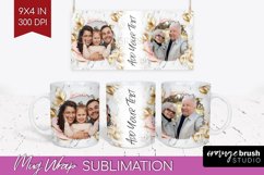 Rose Photo Mug Wrap PNG - Floral Picture Frame Mug Product Image 1