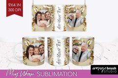 Rose Photo Mug Wrap PNG - Floral Picture Frame Mug Product Image 1