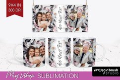 Rose Photo Mug Wrap PNG - Floral Picture Frame Mug Product Image 1