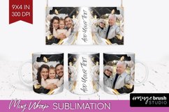 Rose Photo Mug Wrap PNG - Floral Picture Frame Mug Product Image 1