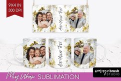 Rose Photo Mug Wrap PNG - Floral Picture Frame Mug Product Image 1