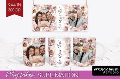 Rose Photo Mug Wrap PNG - Floral Picture Frame Mug Product Image 1