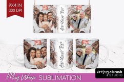Rose Photo Mug Wrap PNG - Floral Picture Frame Mug Product Image 1