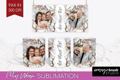 Rose Photo Mug Wrap PNG - Floral Picture Frame Mug Product Image 1
