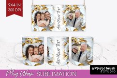 Rose Photo Mug Wrap PNG - Floral Picture Frame Mug Product Image 1