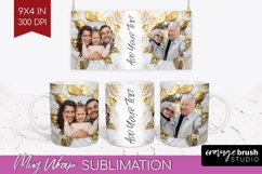 Rose Photo Mug Wrap PNG - Floral Picture Frame Mug Product Image 1