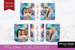 Pearl Photo Mug Wrap PNG - Pearl Texture Picture Frame Mug Product Image 1