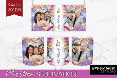 Pearl Photo Mug Wrap PNG - Pearl Texture Picture Frame Mug Product Image 1
