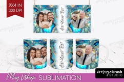 Pearl Photo Mug Wrap PNG - Pearl Texture Picture Frame Mug Product Image 1