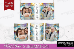 Pearl Photo Mug Wrap PNG - Pearl Texture Picture Frame Mug Product Image 1
