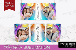 Pearl Photo Mug Wrap PNG - Pearl Texture Picture Frame Mug Product Image 1