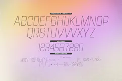 Neon Block - Thin Condensed Italic Display Font Product Image 6