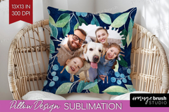 Eucalyptus Photo Pillow PNG - Botanical Picture Frame Pillow Product Image 1