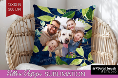 Eucalyptus Photo Pillow PNG - Botanical Picture Frame Pillow Product Image 1