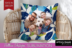 Eucalyptus Photo Pillow PNG - Botanical Picture Frame Pillow Product Image 1