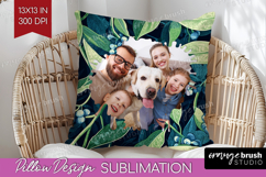 Eucalyptus Photo Pillow PNG - Botanical Picture Frame Pillow Product Image 1