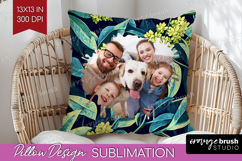 Eucalyptus Photo Pillow PNG - Botanical Picture Frame Pillow Product Image 1