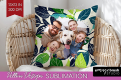 Eucalyptus Photo Pillow PNG - Botanical Picture Frame Pillow Product Image 1