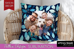 Eucalyptus Photo Pillow PNG - Botanical Picture Frame Pillow Product Image 1