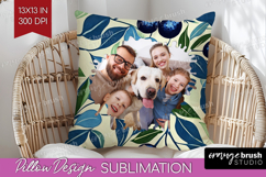 Eucalyptus Photo Pillow PNG - Botanical Picture Frame Pillow Product Image 1