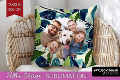 Eucalyptus Photo Pillow PNG - Botanical Picture Frame Pillow Product Image 1