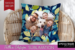 Eucalyptus Photo Pillow PNG - Botanical Picture Frame Pillow Product Image 1