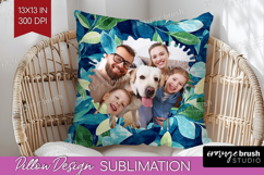 Eucalyptus Photo Pillow PNG - Botanical Picture Frame Pillow Product Image 1