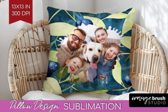 Eucalyptus Photo Pillow PNG - Botanical Picture Frame Pillow Product Image 1