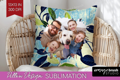 Eucalyptus Photo Pillow PNG - Botanical Picture Frame Pillow Product Image 1