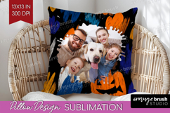 Halloween Photo Pillow PNG - Brush Stroke Picture Frame Product Image 1