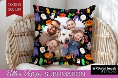 Halloween Photo Pillow PNG - Brush Stroke Picture Frame Product Image 1