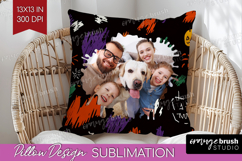 Halloween Photo Pillow PNG - Brush Stroke Picture Frame Product Image 1