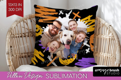 Halloween Photo Pillow PNG - Brush Stroke Picture Frame Product Image 1