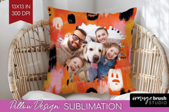 Halloween Photo Pillow PNG - Brush Stroke Picture Frame Product Image 1