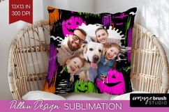 Halloween Photo Pillow PNG - Brush Stroke Picture Frame Product Image 1