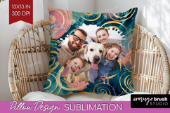 Brush Stroke Photo Pillow PNG - Abstract Texture Picture Product Image 1