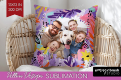 Brush Stroke Photo Pillow PNG - Abstract Texture Picture Product Image 1