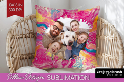 Brush Stroke Photo Pillow PNG - Abstract Texture Picture Product Image 1