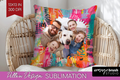 Brush Stroke Photo Pillow PNG - Abstract Texture Picture Product Image 1