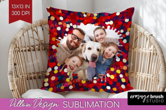 Glitter Photo Pillow PNG - Sparkle Picture Frame Pillow Product Image 1