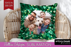Glitter Photo Pillow PNG - Sparkle Picture Frame Pillow Product Image 1