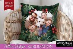 Poinsettia Christmas Photo Pillow PNG - Christmas Poinsettia Product Image 1