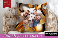Rose Gold Photo Pillow PNG - Abstract Picture Frame Pillow Product Image 1