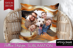Rose Gold Photo Pillow PNG - Abstract Picture Frame Pillow Product Image 1